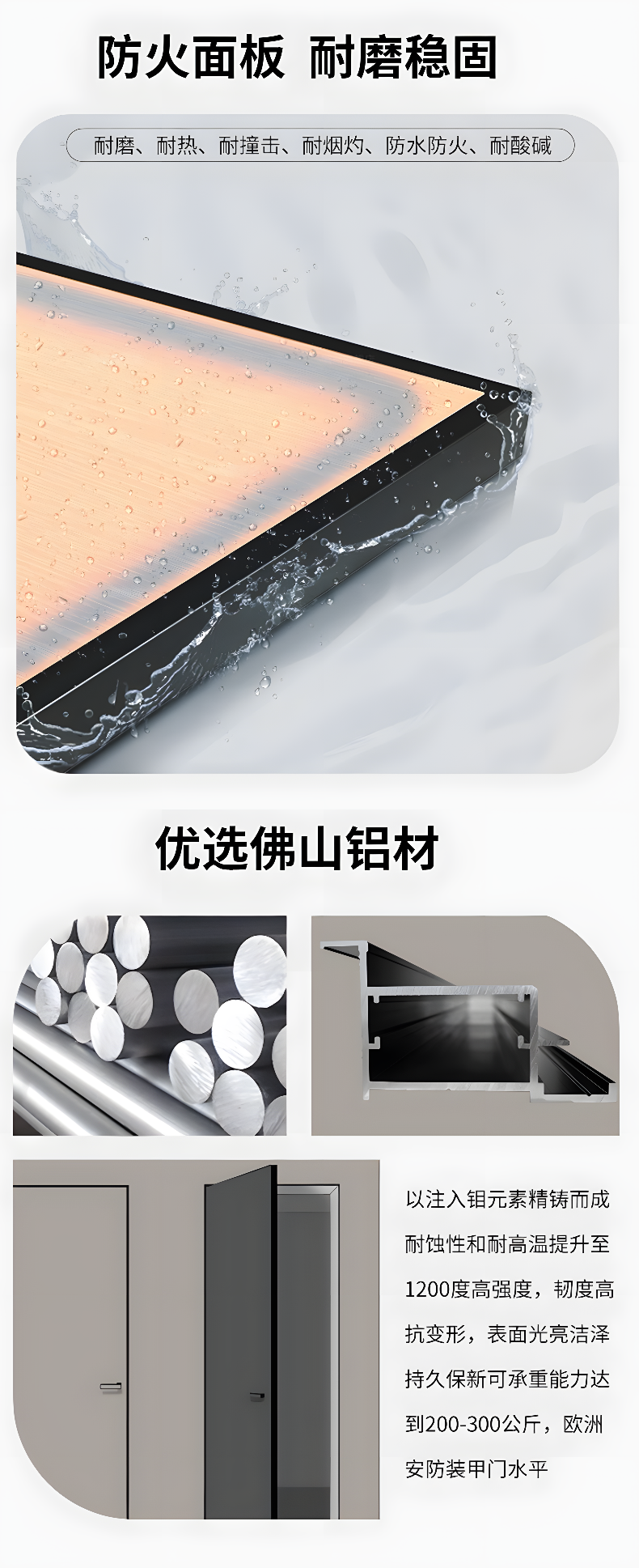 极简隐形门无框通顶门窄边铝木门室内实木门微水泥套装门暗门静音(图13)