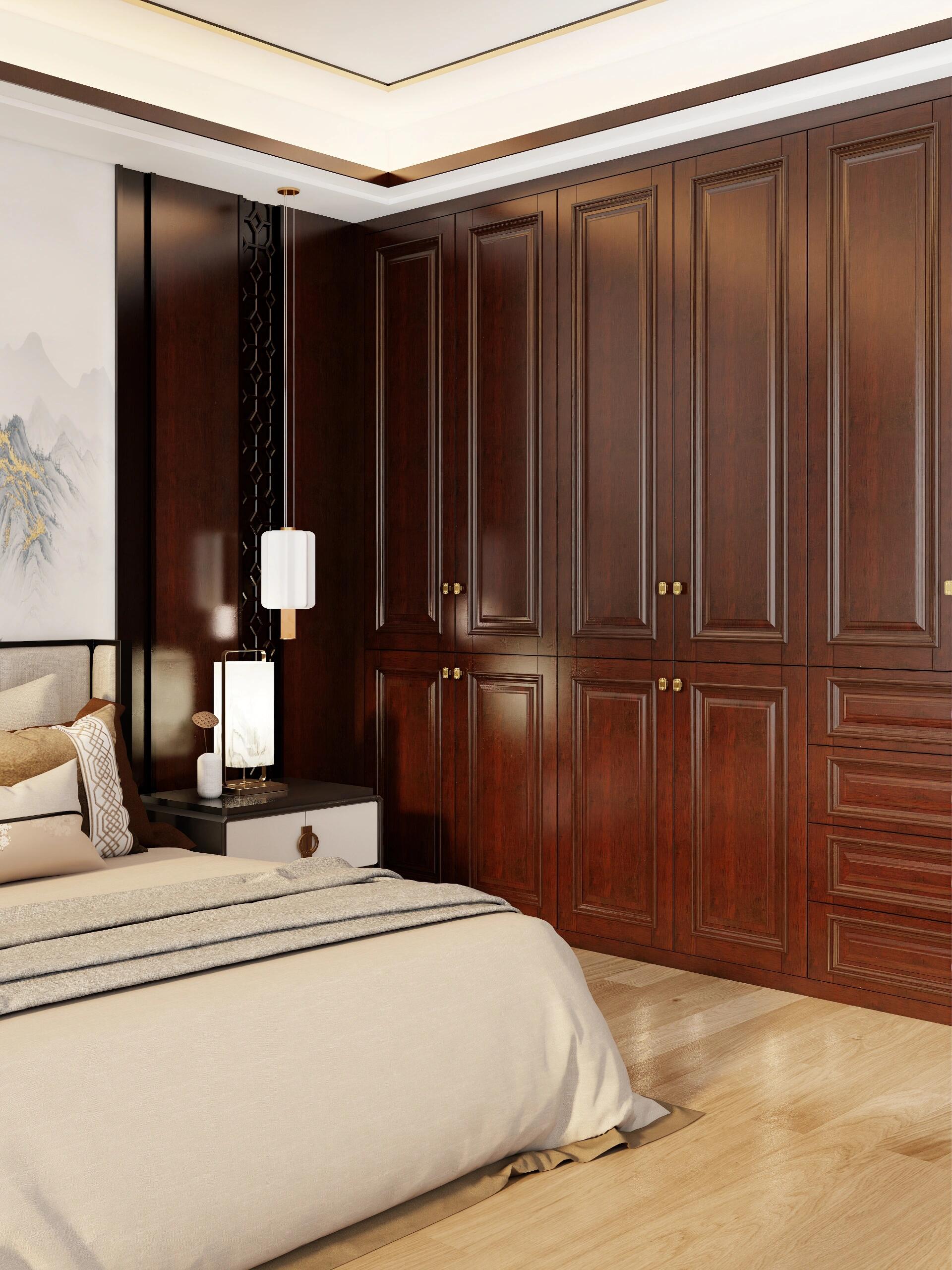 实木门卧室门橡木烤漆门房间门全实木门别墅套装门室内门房门定制(图6)