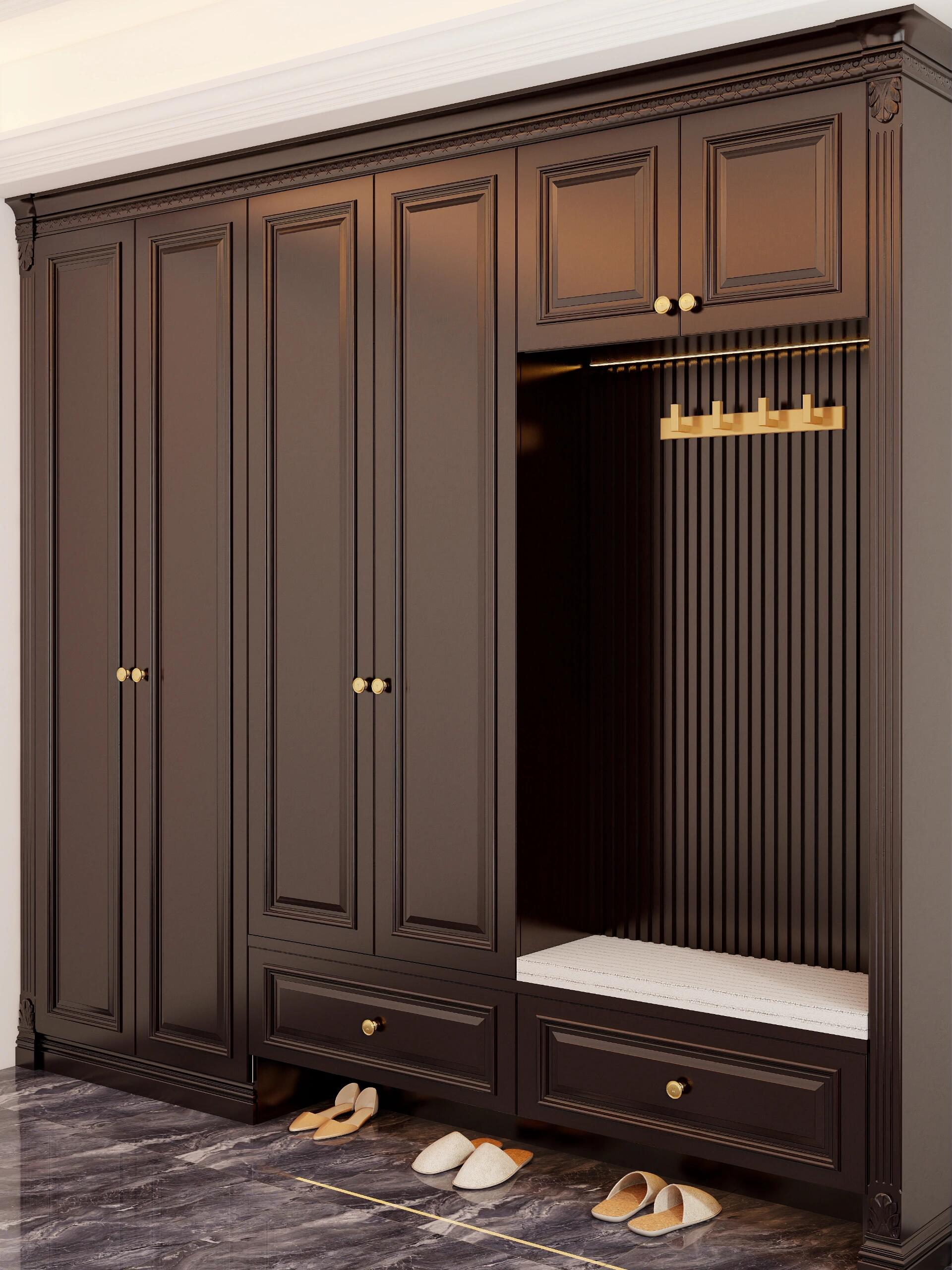 实木门卧室门橡木烤漆门房间门全实木门别墅套装门室内门房门定制(图9)