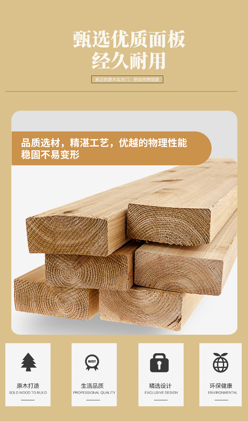 实木门卧室门橡木烤漆门房间门全实木门别墅套装门室内门房门定制(图34)