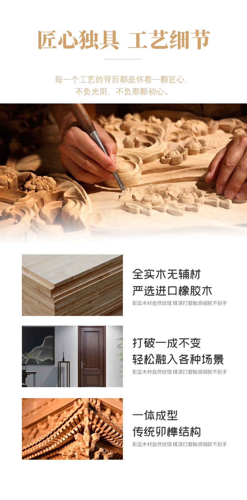 实木门卧室门橡木烤漆门房间门全实木门别墅套装门室内门房门定制(图37)