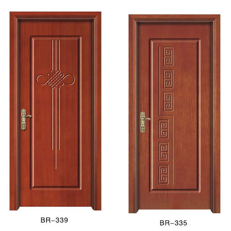 房间实木门烤漆入户门卧室门豪华雕花泰国进口橡木进户门室内门(图9)
