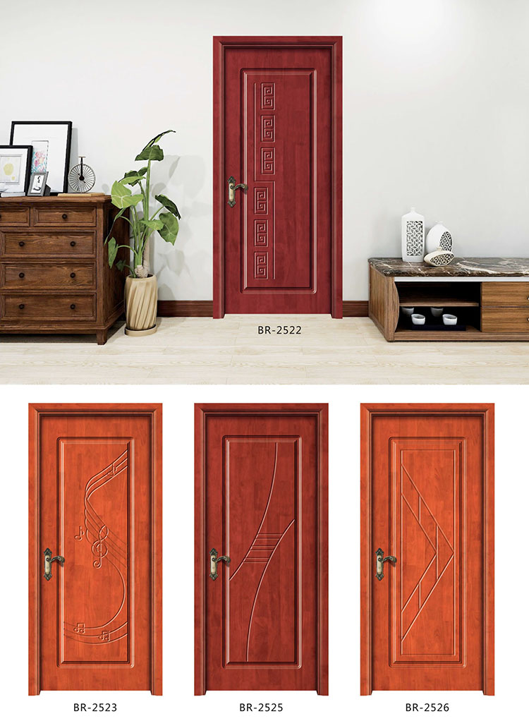 房间实木门烤漆入户门卧室门豪华雕花泰国进口橡木进户门室内门(图31)