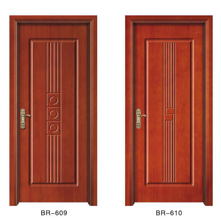 房间实木门烤漆入户门卧室门豪华雕花泰国进口橡木进户门室内门(图48)