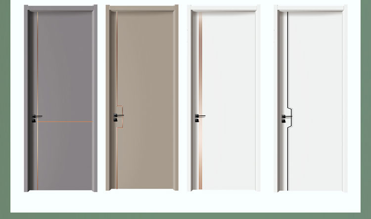 定制白色免漆碳晶室内门房门实木复合卧室门套装门木门包安装现货(图10)