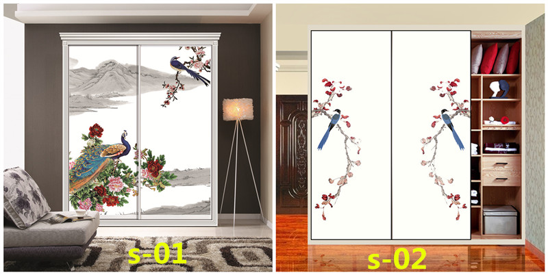 水墨山水画推拉门定做新中式移门中国风彩绘衣柜门定制衣橱壁柜门(图9) 水墨山水画推拉门定做新中式移门中国风彩绘衣柜门定制衣橱壁柜门(图9)