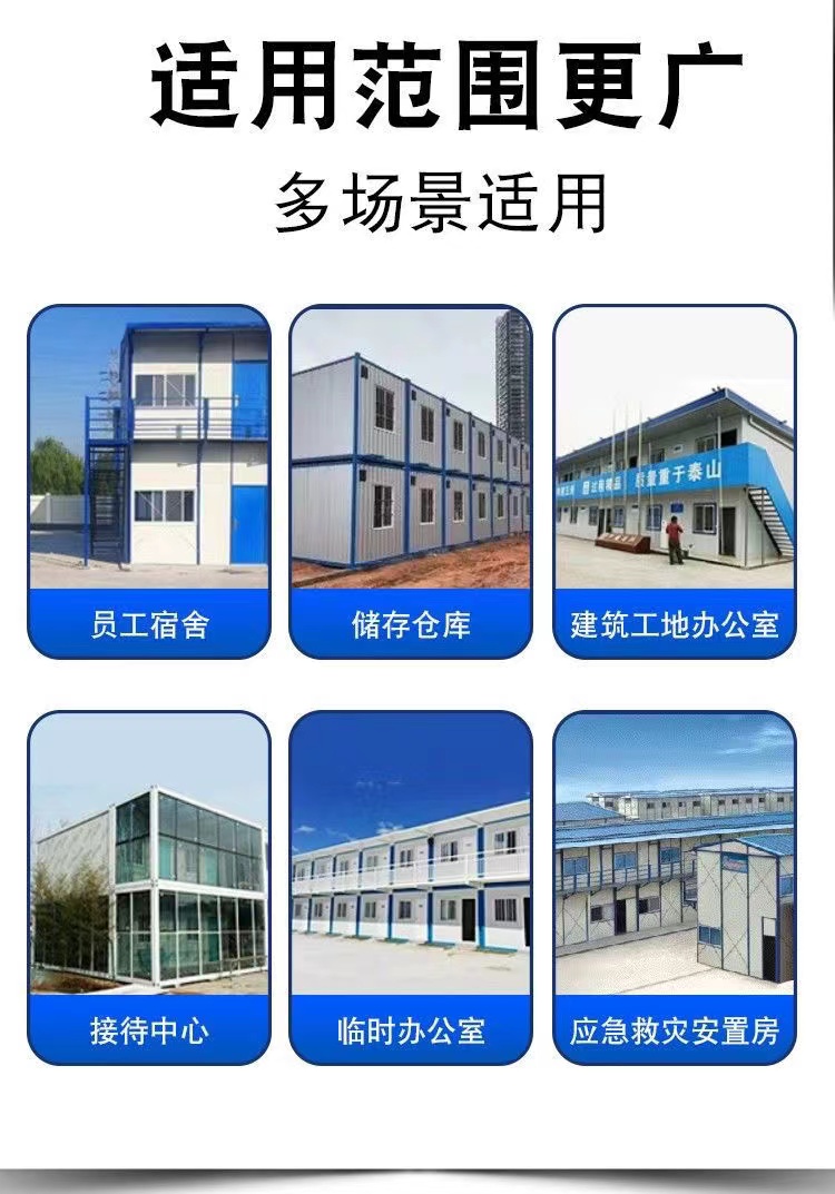 出口集装箱活动房配件框架移动房角头防火岩棉板玻镁板强化地板(图10)