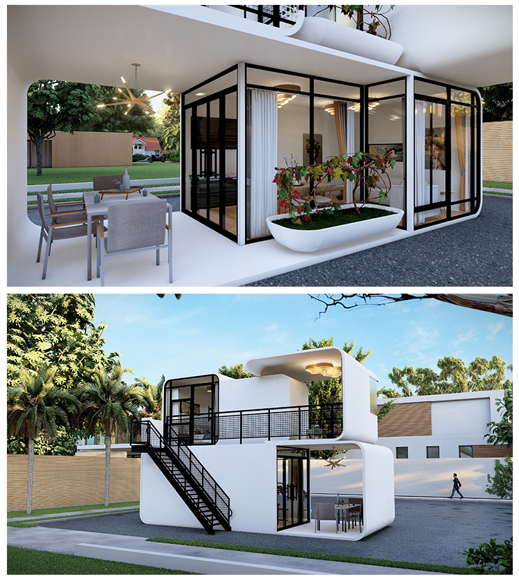 太空舱移动房屋集装箱户外驿站办公室景区民宿住人冬季活动阳光房(图9)