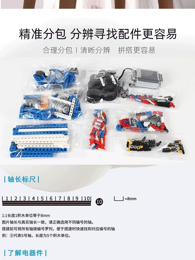 可编程机器人电动积木9686科教少儿益智机械拼装男孩玩具儿童礼物(图18)