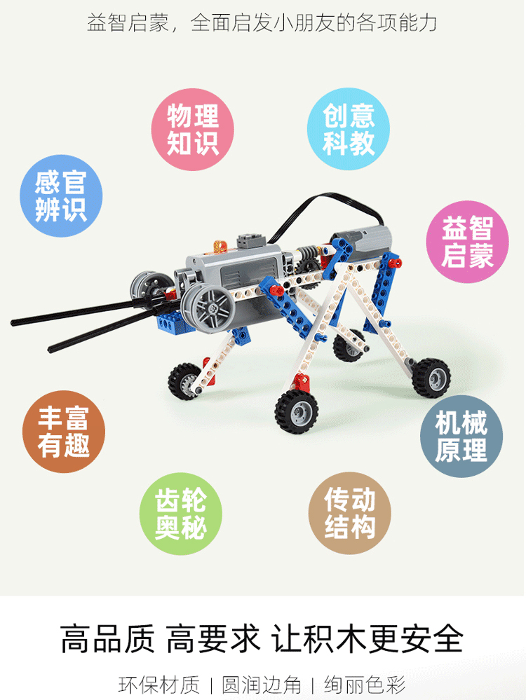 可编程机器人电动积木9686科教少儿益智机械拼装男孩玩具儿童礼物(图15)