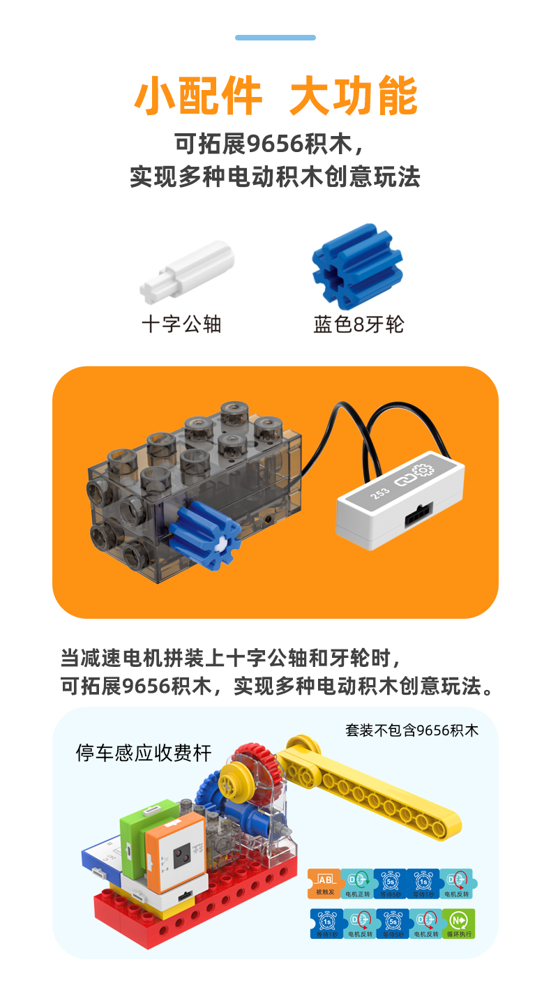 YSGO逻辑编程机器人儿童科教电动积木益智男女孩拼装玩具小车礼物(图6)
