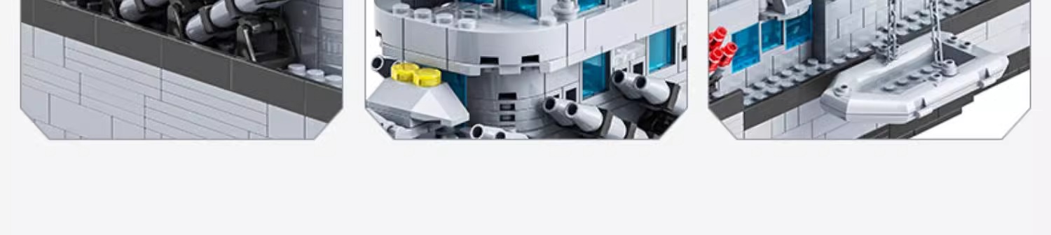 航空母舰积木拼装玩具高难度巨大型男孩8益智军舰儿童拼图6到12岁(图19)