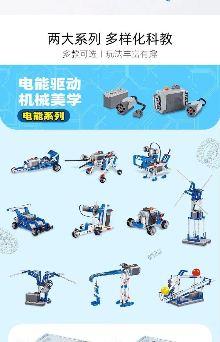 编程机器人积木9686科教积木教具套装齿轮电动益智玩具(图17)