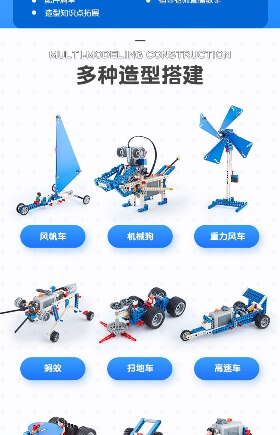 编程机器人积木9686科教积木教具套装齿轮电动益智玩具(图32)