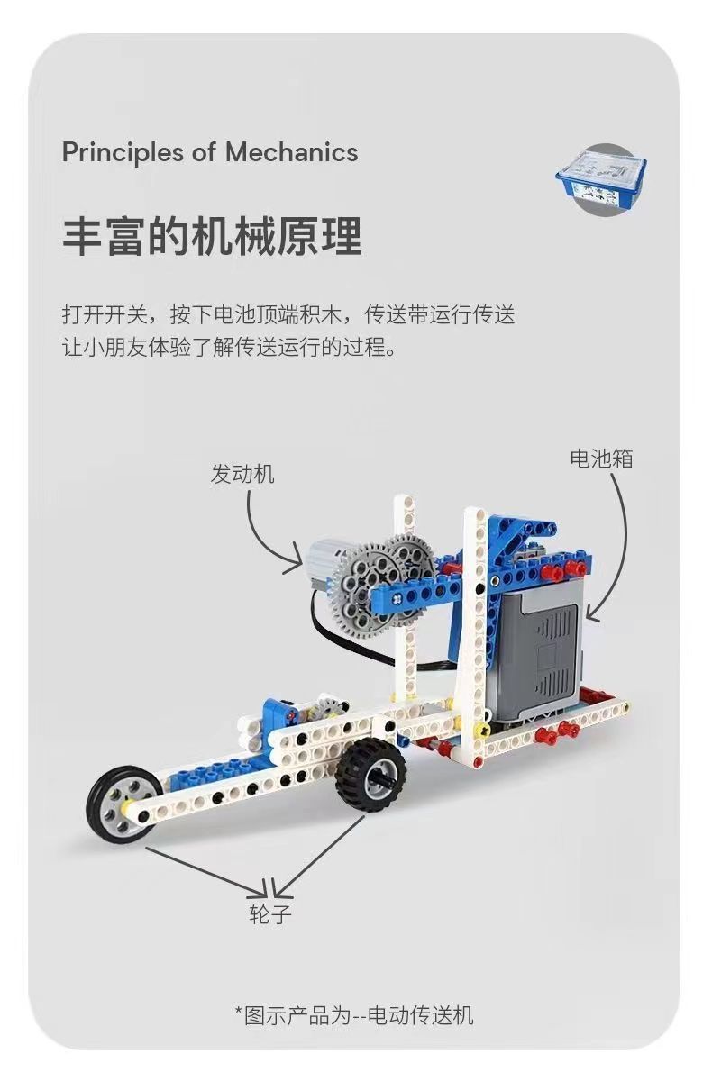 编程机器人积木9686科教积木教具套装齿轮电动益智玩具(图2)