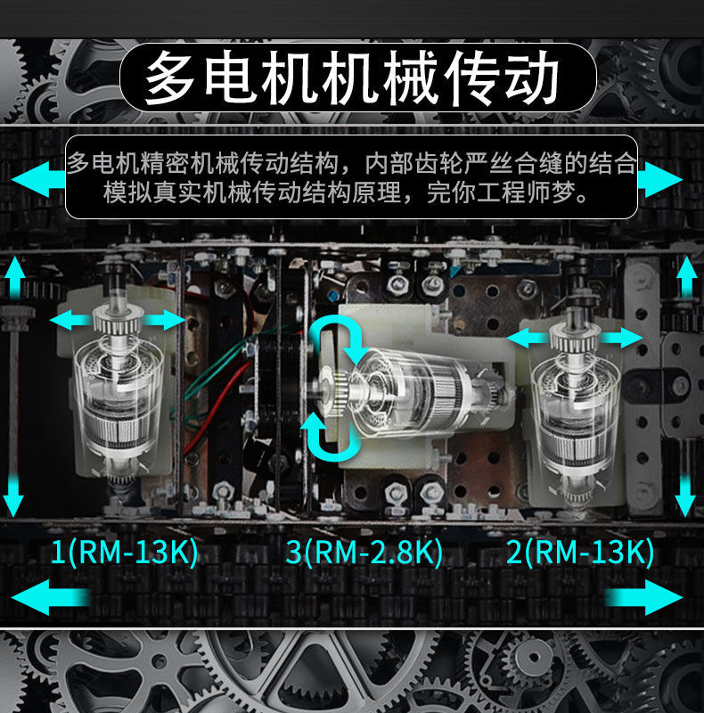 成年高难度积木拼装玩具益智10岁以上大人精密机械智力3d金属模型(图9)