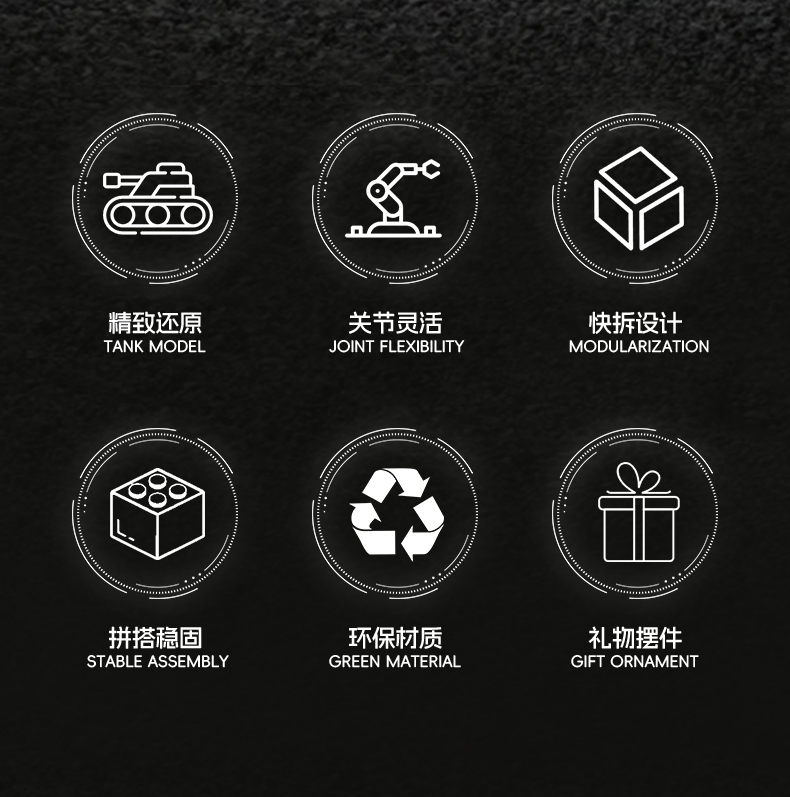 儿童2025新款男孩新年礼物益智拼装黑科技遥控坦克系列积木可开炮(图2)