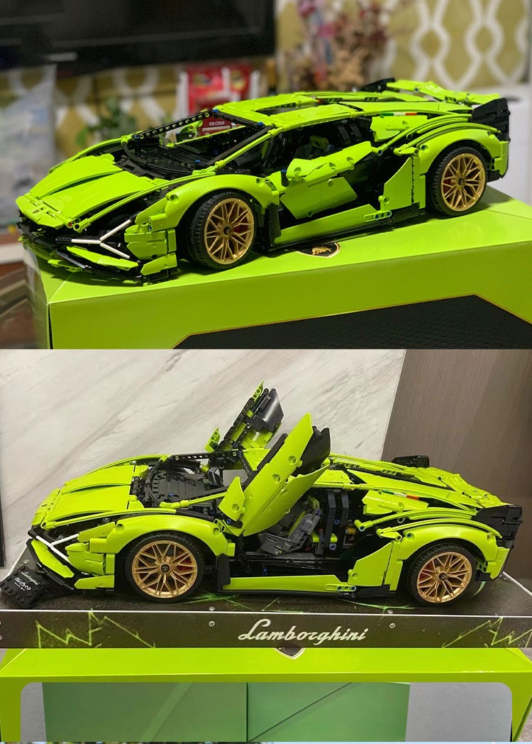 兰博基尼积木拼装益智玩具男孩子系列儿童生日礼物汽跑车 6岁以上(图18)