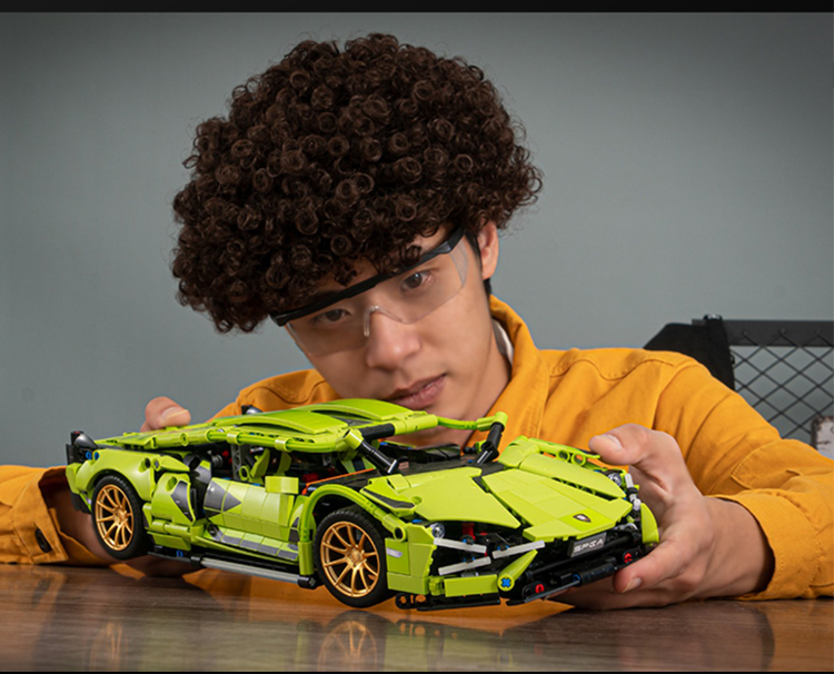 兰博基尼积木拼装益智玩具男孩子系列儿童生日礼物汽跑车 6岁以上(图8)
