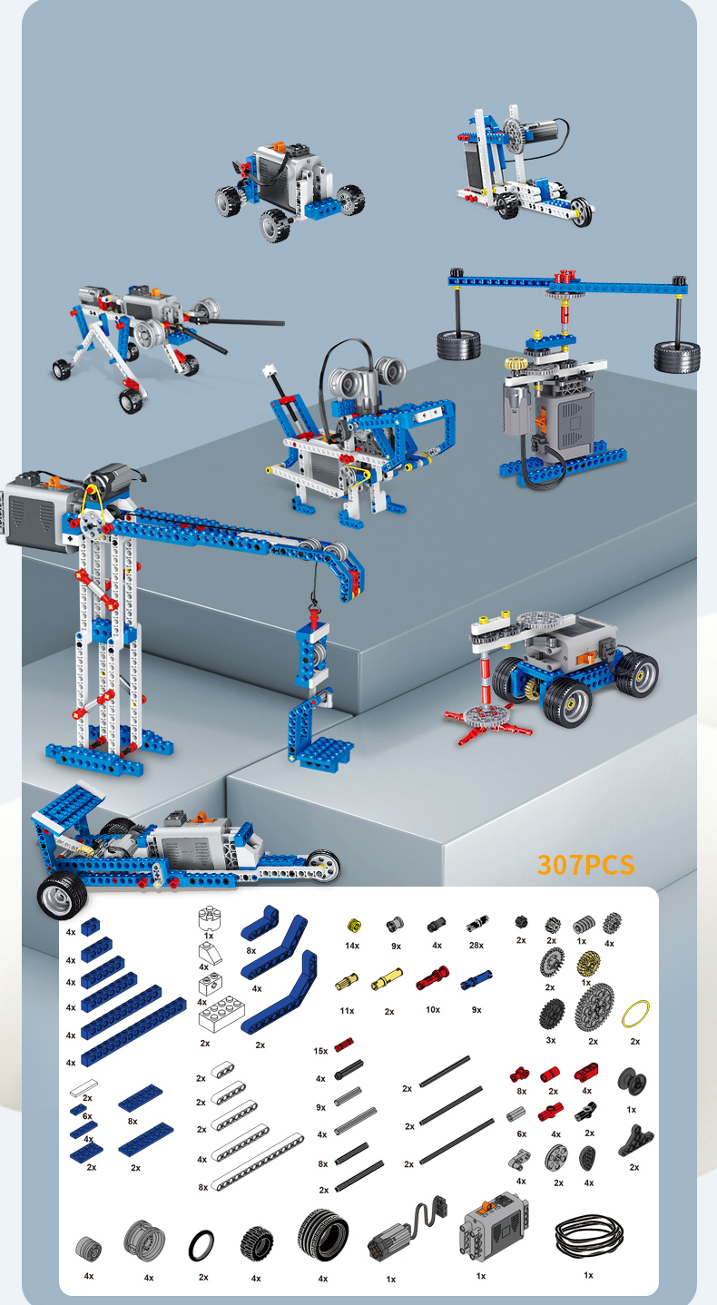 可编程机器人9686少儿益智机械电动积木拼装玩具儿童科教男孩礼物(图10)