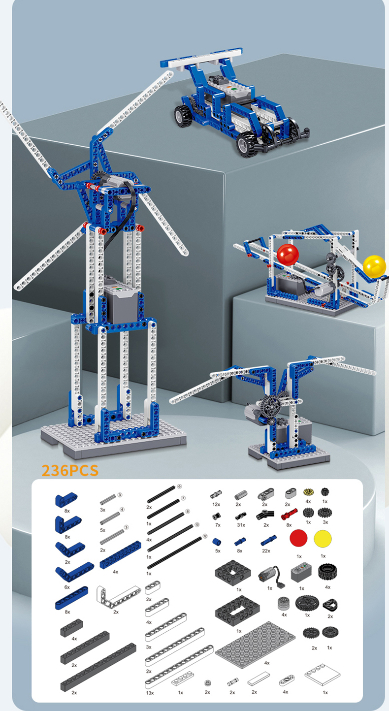 可编程机器人9686少儿益智机械电动积木拼装玩具儿童科教男孩礼物(图11)