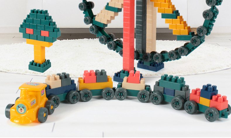 儿童塑料积木桌拼图拼装拼插玩具益智大颗粒大号宝宝智力开发动脑(图3)