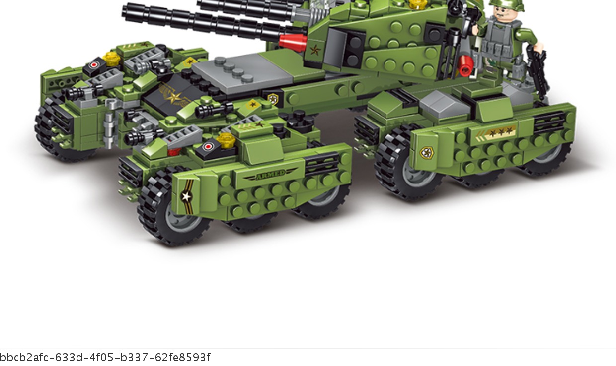 巨大型虎式猛犸坦克车积木小颗粒拼装玩具益智男孩子 6一12岁以上(图4)