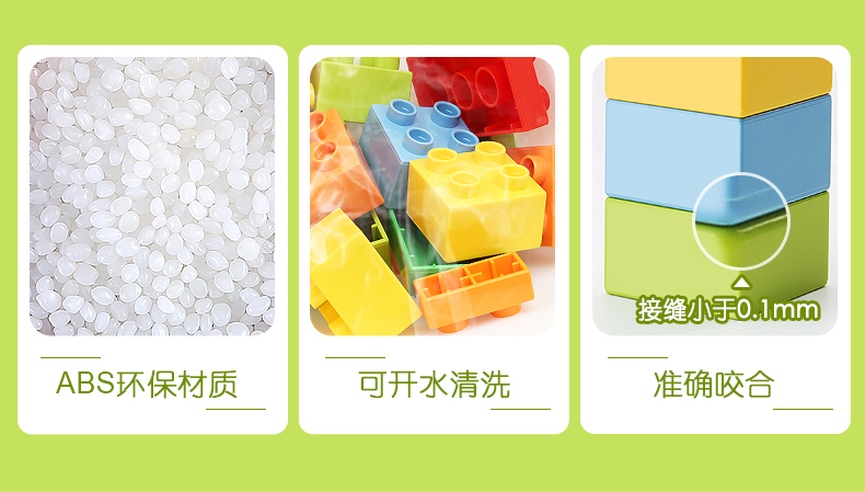 费乐大颗粒拼装益智宝宝大号块儿童积木益智力动脑玩具男孩女孩(图6)