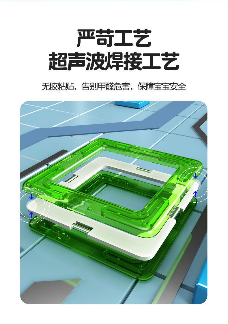 【磁力片积木】儿童吸铁石玩具强磁性3-6岁男女小孩提拉拼装益智(图6)