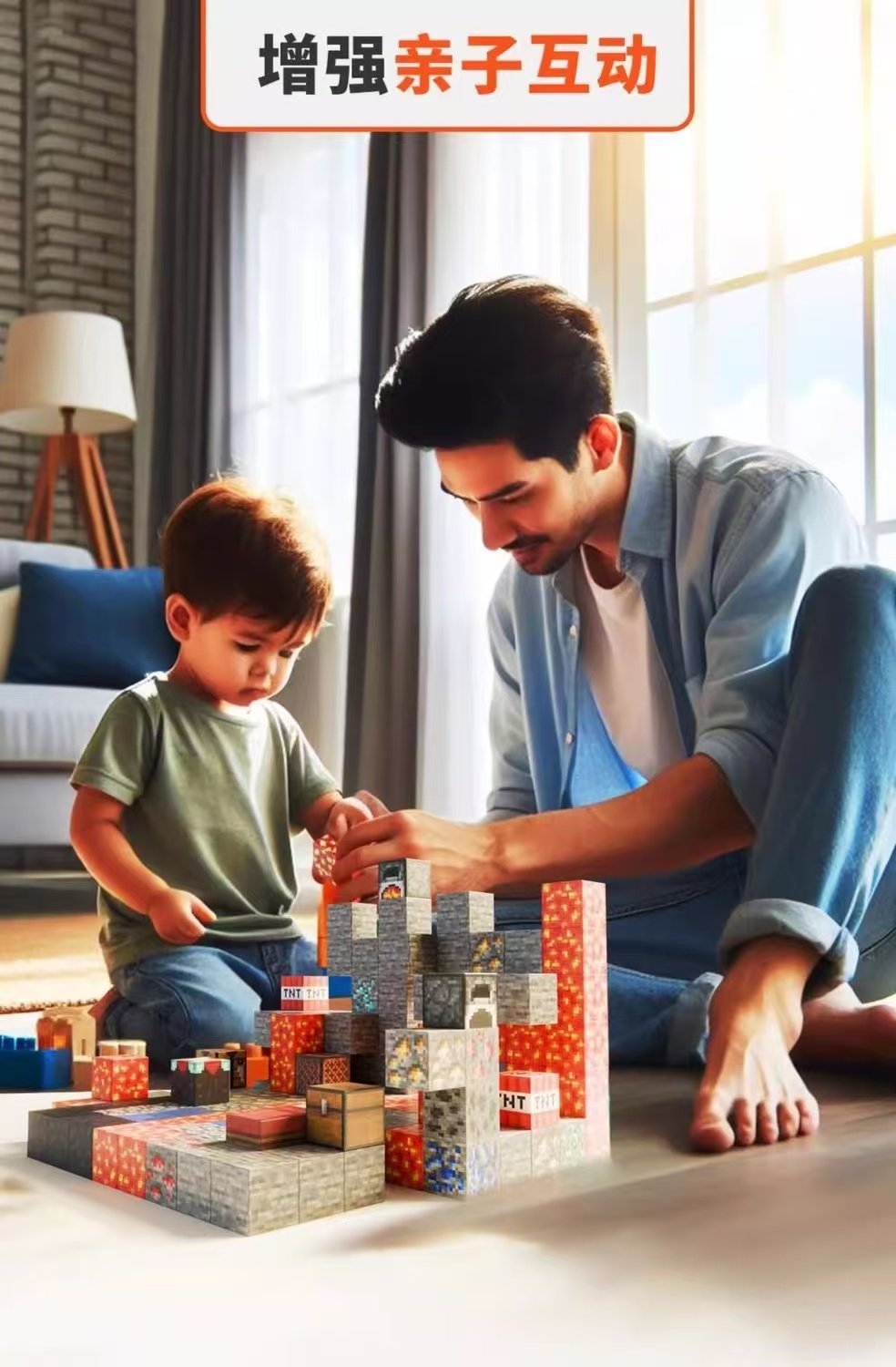 我的世界磁力方块磁铁磁吸铁石迷你积木益智拼装男孩玩具儿童礼物(图7)