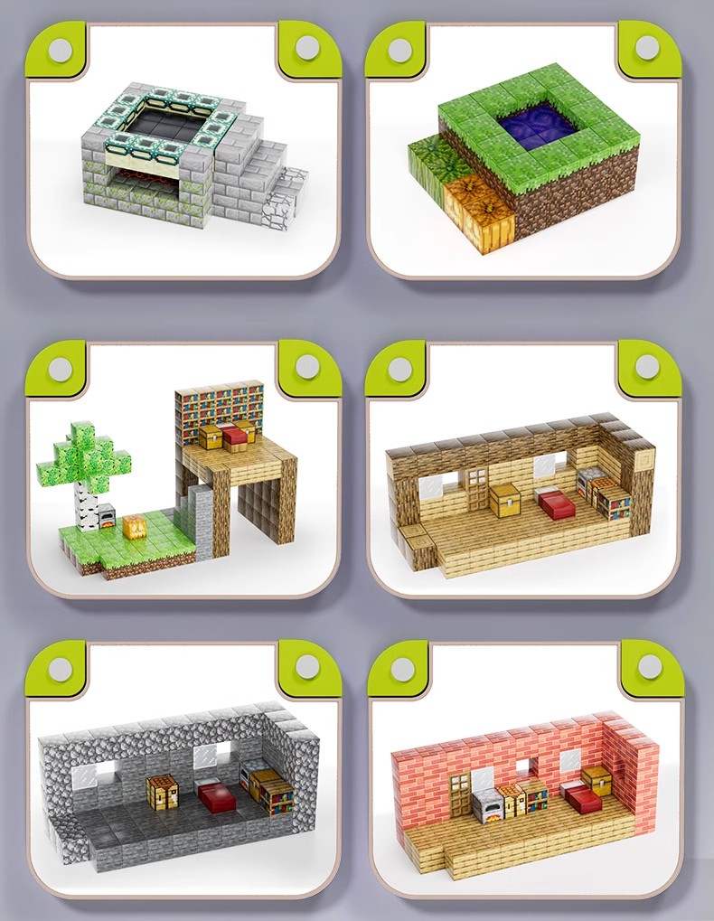 我的世界磁力方块吸铁石积木正版3d儿童生日礼物益智拼装玩具男孩(图10)