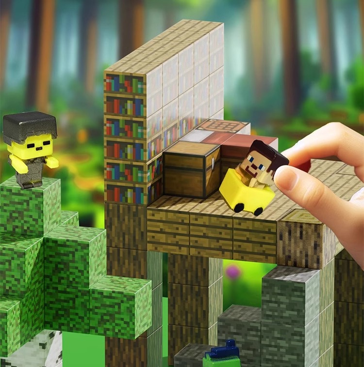 2025新款我的世界磁力方块磁铁积木儿童益智拼装磁吸玩具全套模型(图9)