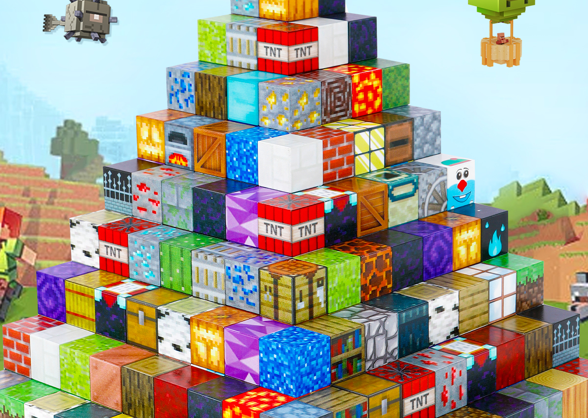 我的世界磁力方块磁铁磁吸铁石积木迷你儿童礼物益智拼装男孩玩具(图3)