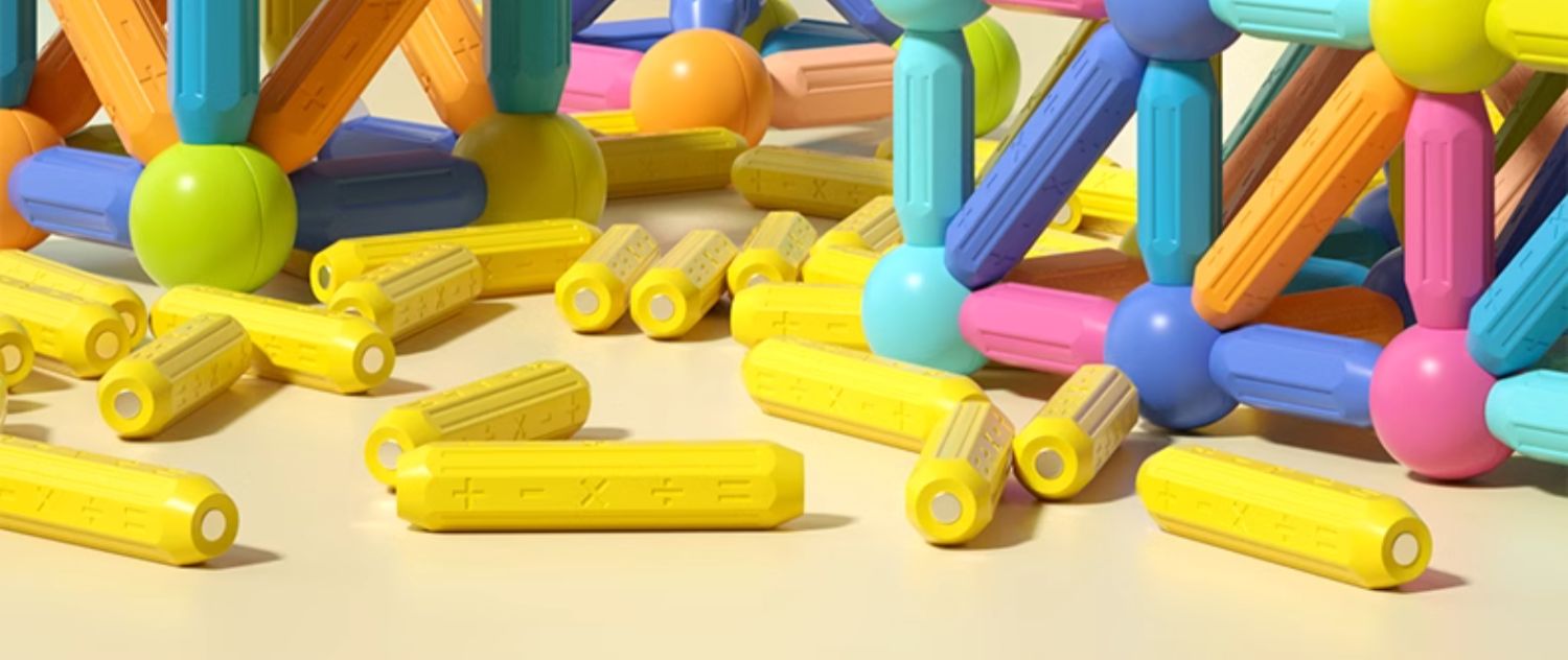 百变磁力棒儿童宝宝拼装积木片女孩磁铁智力拼接益智拼图早教玩具(图2)