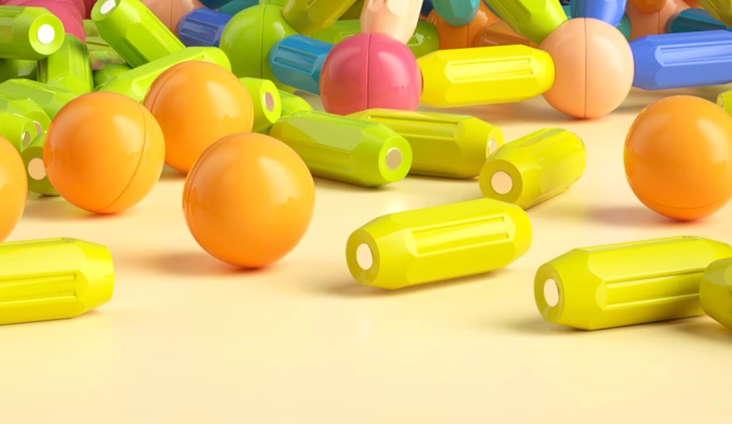 百变磁力棒儿童宝宝拼装积木片女孩磁铁智力拼接益智拼图早教玩具(图4)