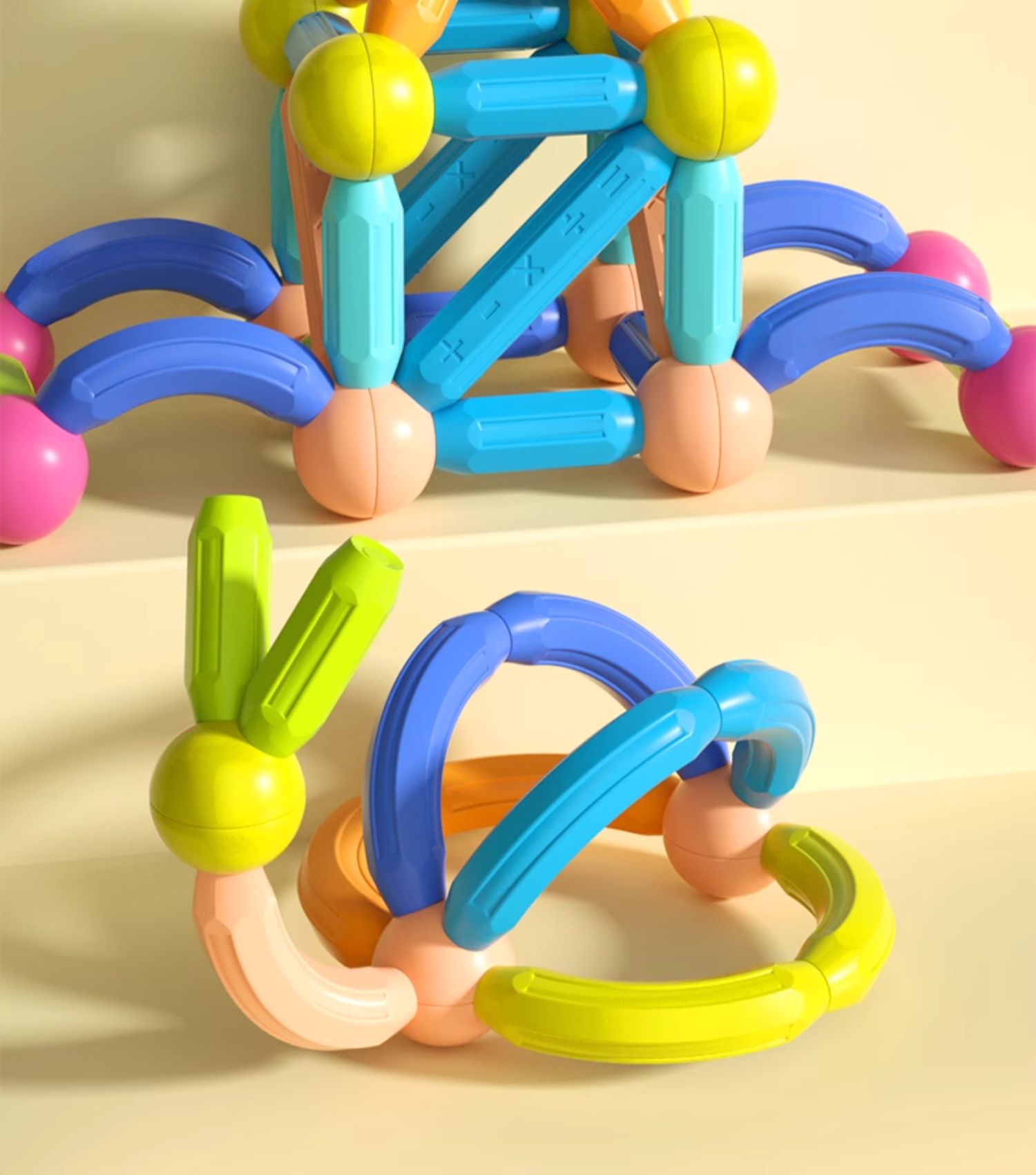 百变磁力棒儿童宝宝拼装积木片女孩磁铁智力拼接益智拼图早教玩具(图16)