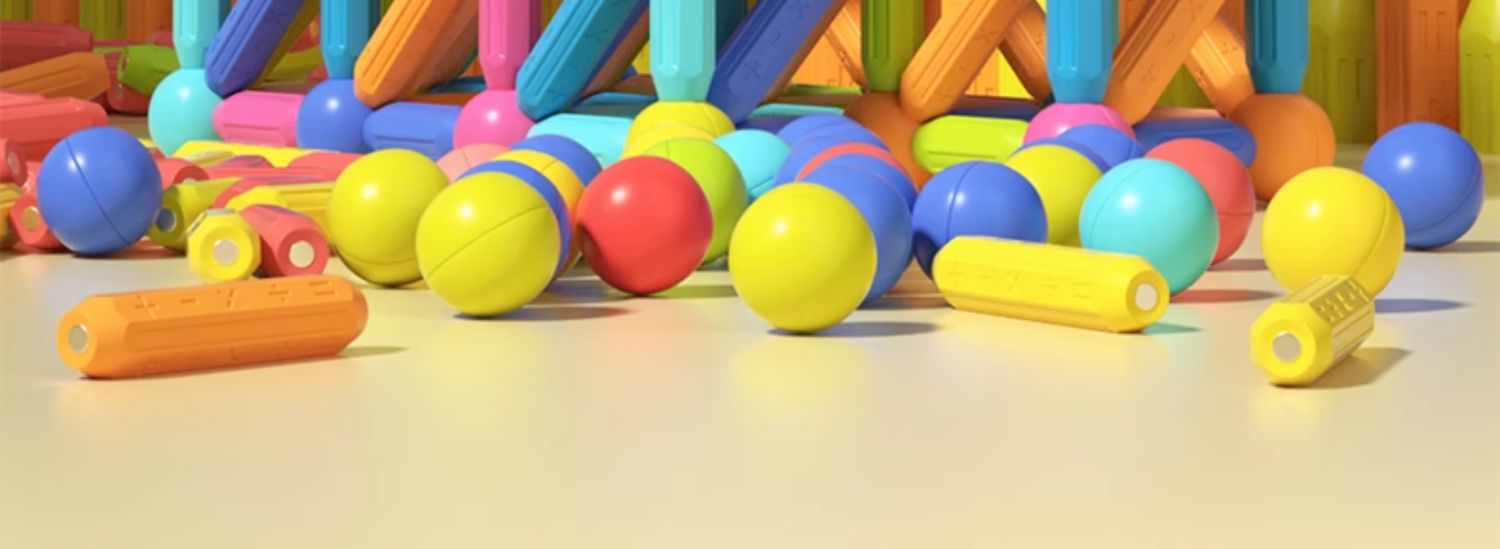 百变磁力棒儿童宝宝拼装积木片女孩磁铁智力拼接益智拼图早教玩具(图25)