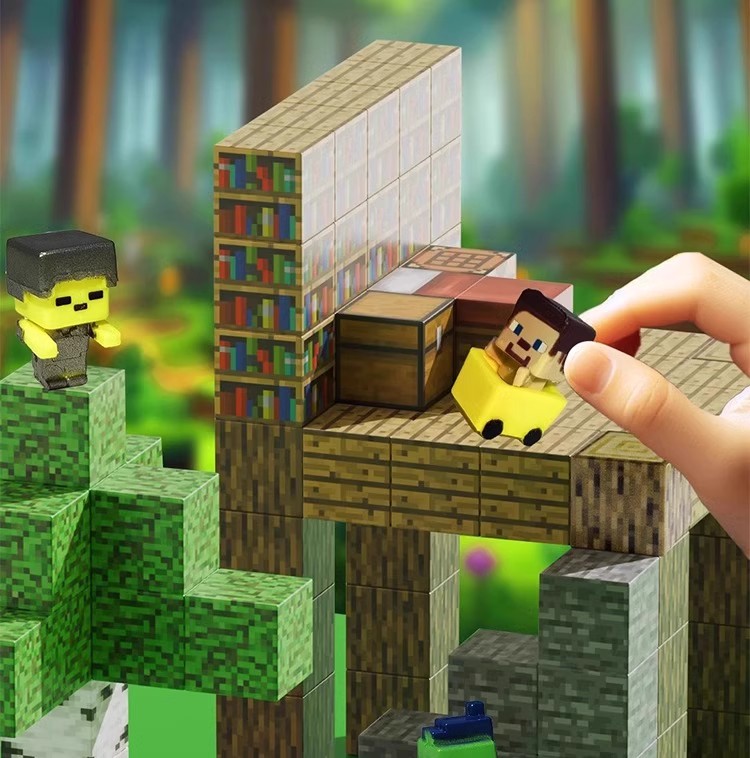 2025新款我的世界磁力方块磁铁积木儿童益智拼装磁吸玩具全套模型(图10)