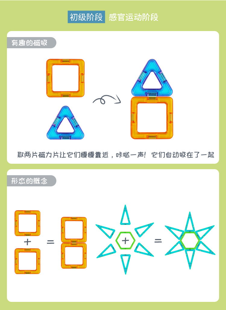 磁力片儿童益智玩具积木磁铁吸铁石棒磁性女男孩纯智力拼装多功能(图23)