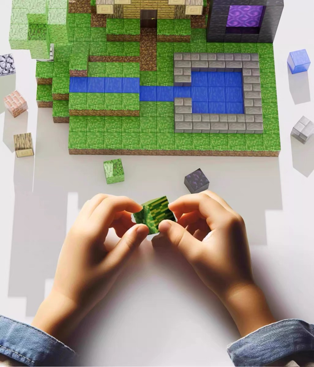 我的世界磁力方块磁吸积木模型儿童益智拼装玩具男孩生日儿童礼物(图17)