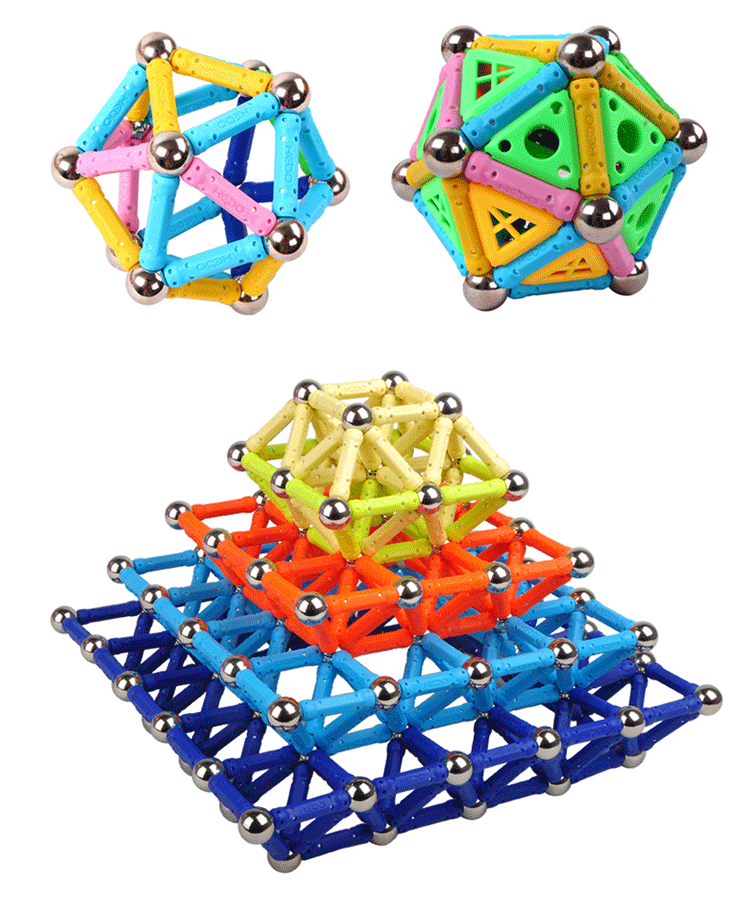 科博磁力棒 玩具散装630件磁性拼装积木儿童益智女男孩3-10岁吸铁(图27)