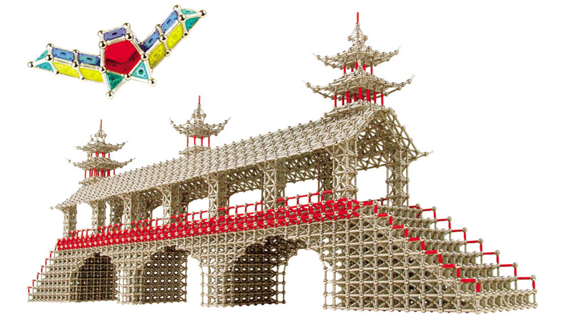 科博磁力棒 玩具散装630件磁性拼装积木儿童益智女男孩3-10岁吸铁(图34)