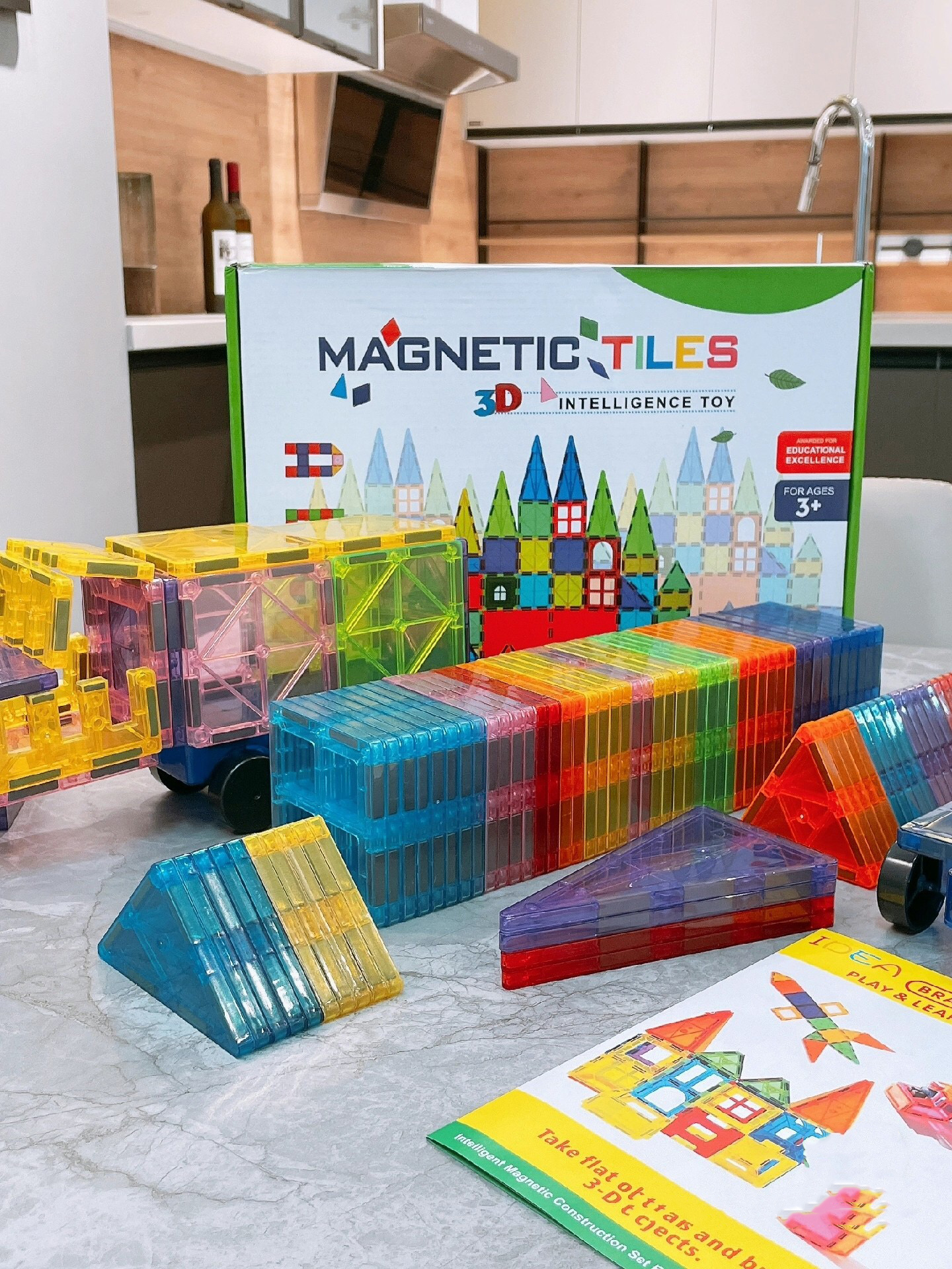 科贝熊】强磁大号磁力片儿童益智玩具磁力生日礼物磁力贴积木拼装(图2)