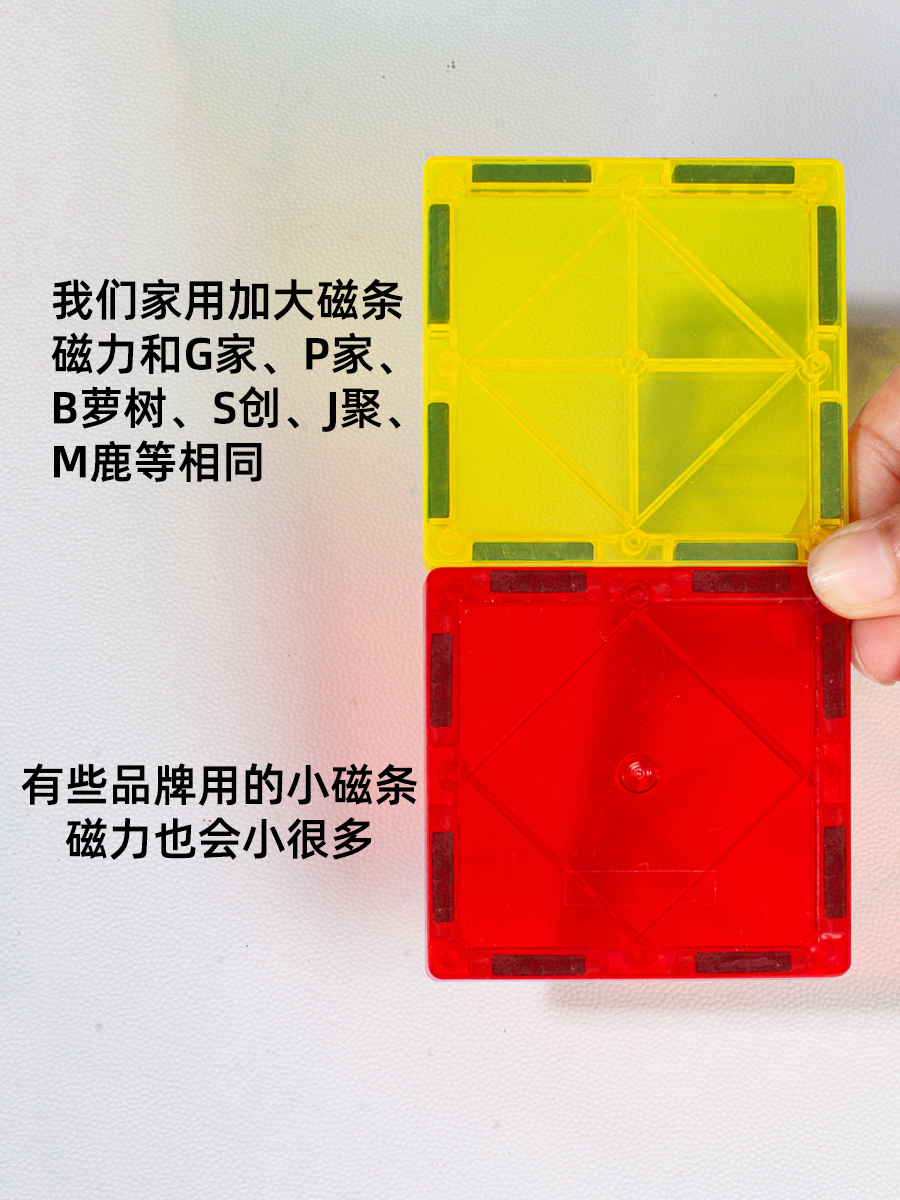 科贝熊】强磁大号磁力片儿童益智玩具磁力生日礼物磁力贴积木拼装(图4)
