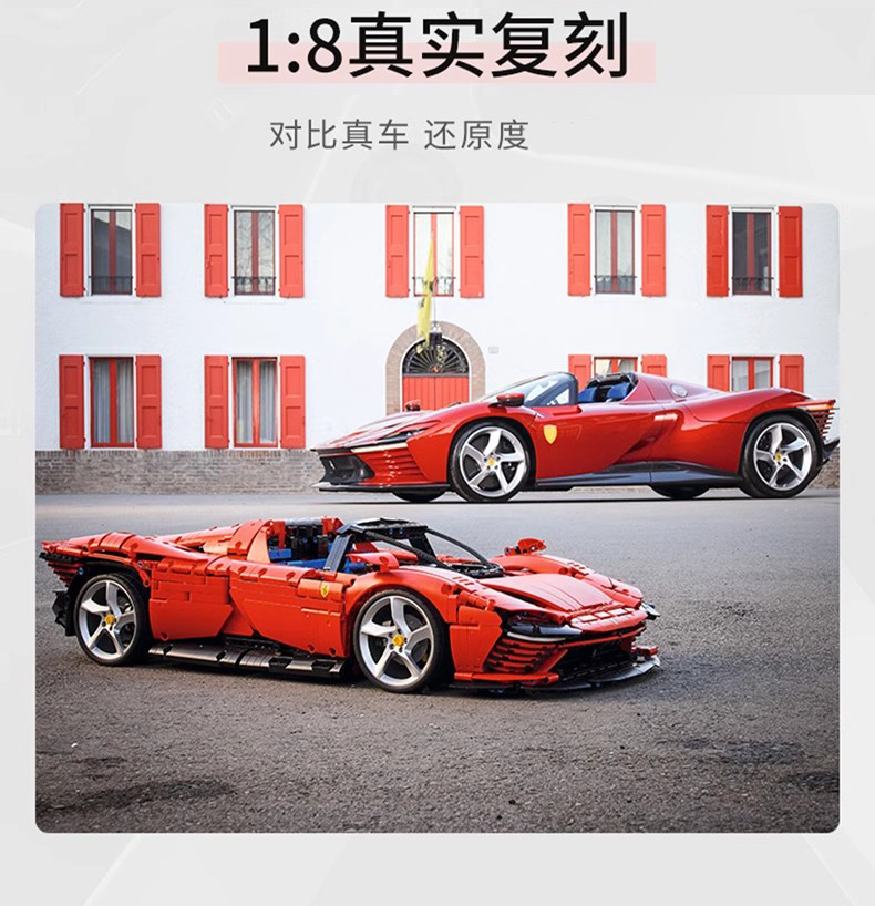 积木法1拉力SP3跑车高难度拼装巨大型模型遥控赛车男孩玩具礼物(图2)