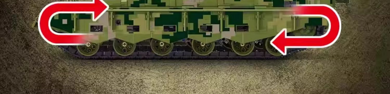 适用于乐高99a式主战坦克积木装甲车高难度拼装遥控模型男孩玩具(图11)