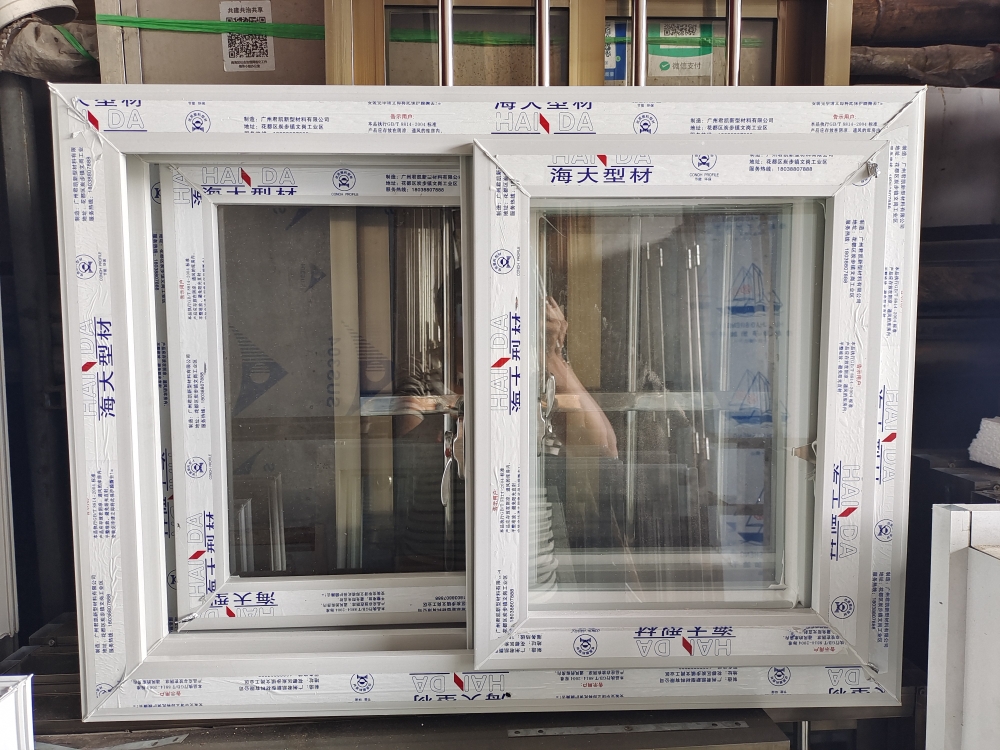 广东佛山厂家直销塑钢推拉窗平开窗纱窗定制尺寸工厂宿舍出租房用(图6)