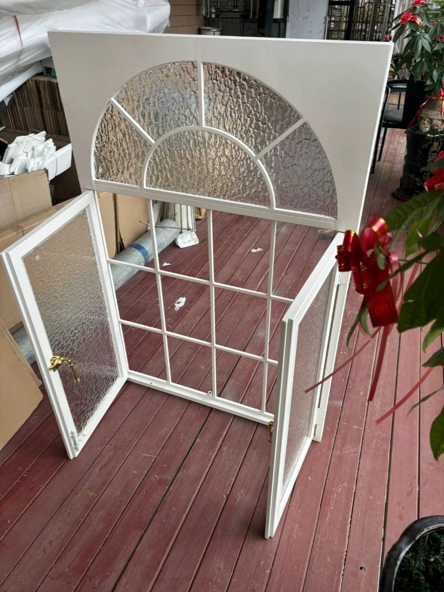 法式窗户塑钢窗户室内窗户三层隔音玻璃窗户铁窗卧室窗户内窗白色(图2)