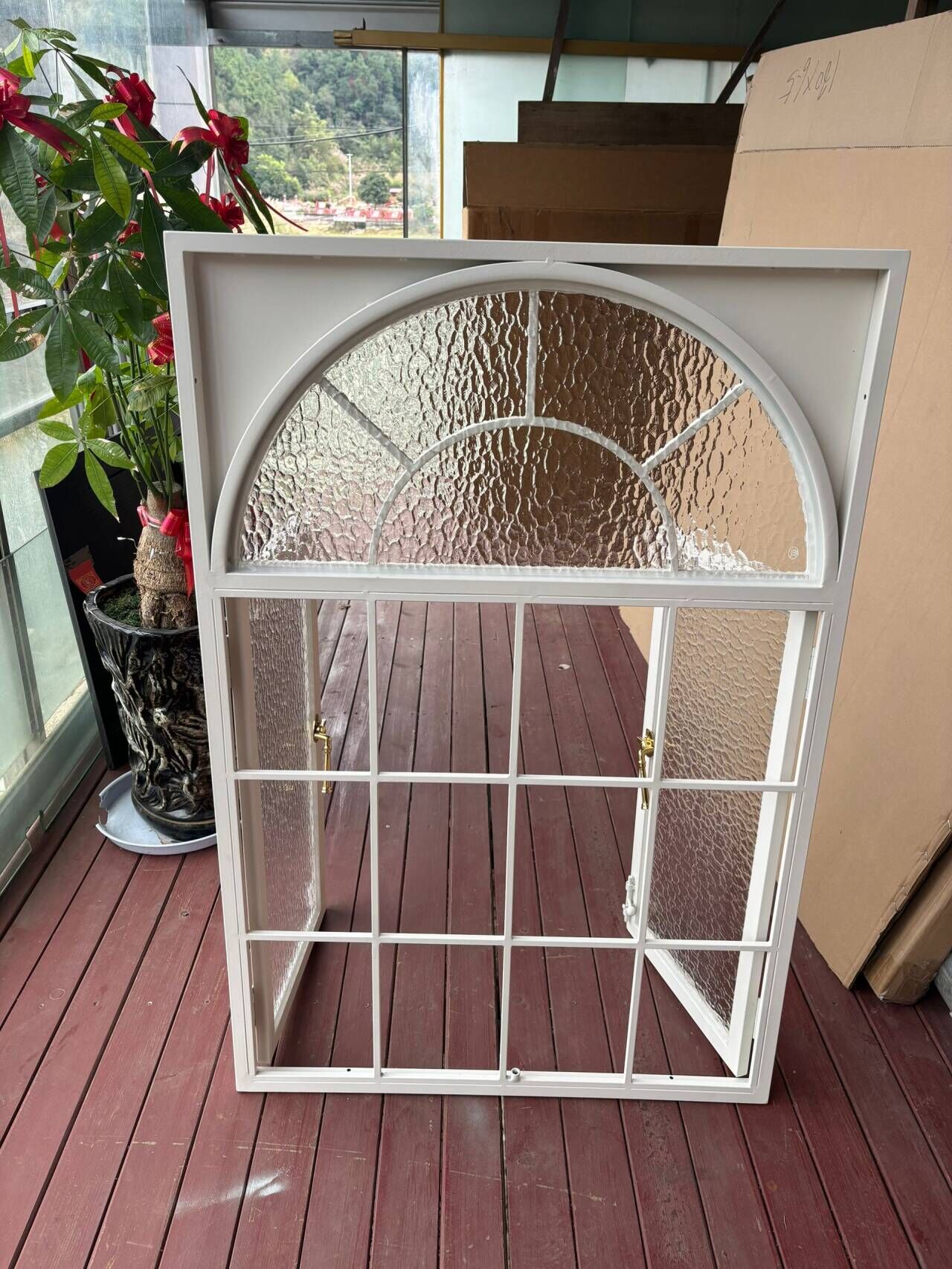 法式窗户塑钢窗户室内窗户三层隔音玻璃窗户铁窗卧室窗户内窗白色(图5)