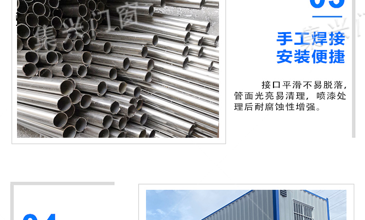 户外塑钢窗原头工厂集装箱厂房宿舍民宿工地自建房专用定制简装窗(图9)